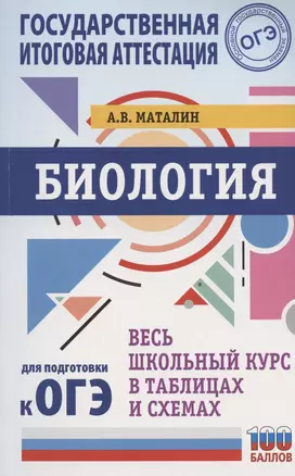 ОГЭ. Биология. Весь школьный курс в таблицах и схемах для подготовки к основному государственному экзамену — 2873652 — 1