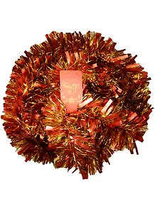 Мишура новогодняя (9х200) золото+красный