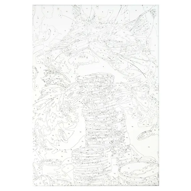 Картина по номерам "Кот с деньгами" 20х30 см 3078373 — 3