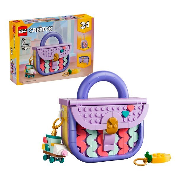 31391 Конструктор детский LEGO Creator 3-in-1 Модная сумочка, 272 деталей, возраст 8+ 3181307 — 1