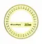 Транспортир 12см 360гр, пластик, ассорти, GoodMark — 3025945 — 3