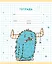 Тетрадь 12л круп.кл. "Монстрики" мел.картон, офсет 60г/м2 — 3052352 — 3