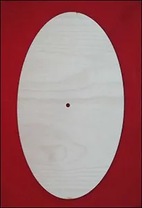 Заготовка для росписи и декупажа часов Овал (13589) (3мм) (244х148мм) (упаковка)