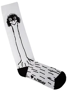 Дизайнерские носки St.Friday Socks, гольфы, белый