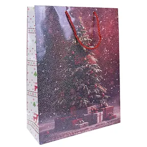 Пакет А3 32*42*11,5 "Подарки под елкой" НГ, бум.мат.ламинат