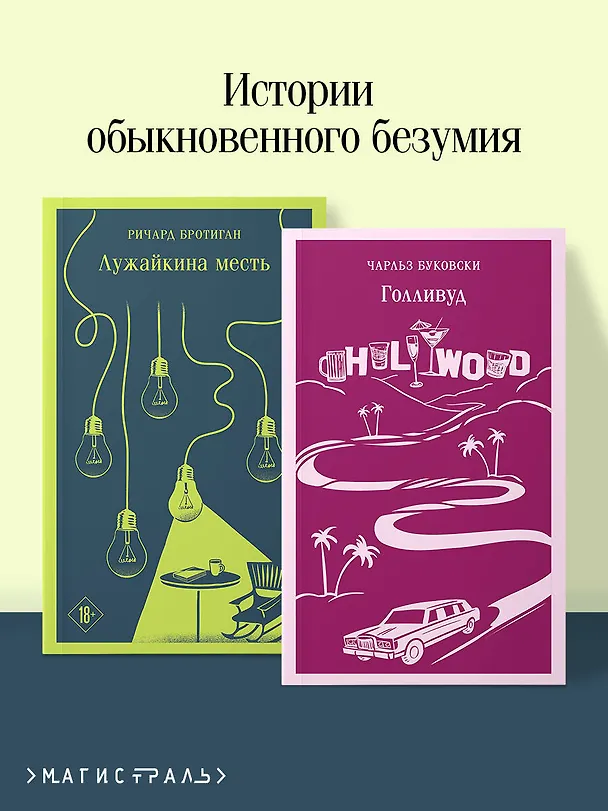 Книга Набор истории обыкновенного безумия (из 2-х книг: "Голливуд" Буковски, "Лужайкина месть" Бротигана) (Чарльз Буковски) — 6