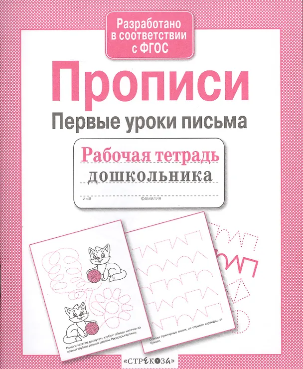 Книга Прописи. Первые уроки письма (А.И. Артюх) — 3