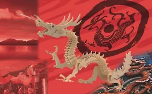 Дракон M005 (7/15) (Сборная деревянная модель)