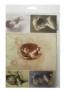 Декупажная карта Милые девушки (A4) (Karal674)