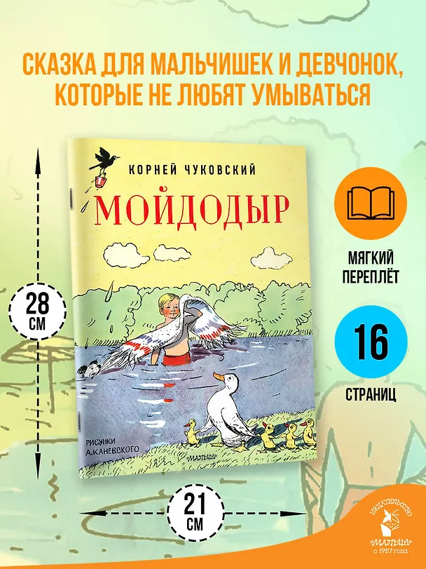Книга Мойдодыр. Рисунки А. Каневского (Корней Чуковский) — 6