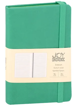 Записная книжка А6 96л лин. "Joy Book. Альпийский луг" иск.кожа, тонир.блок, скруг.углы, ляссе, резинка, карман на задн.форзаце 2947812