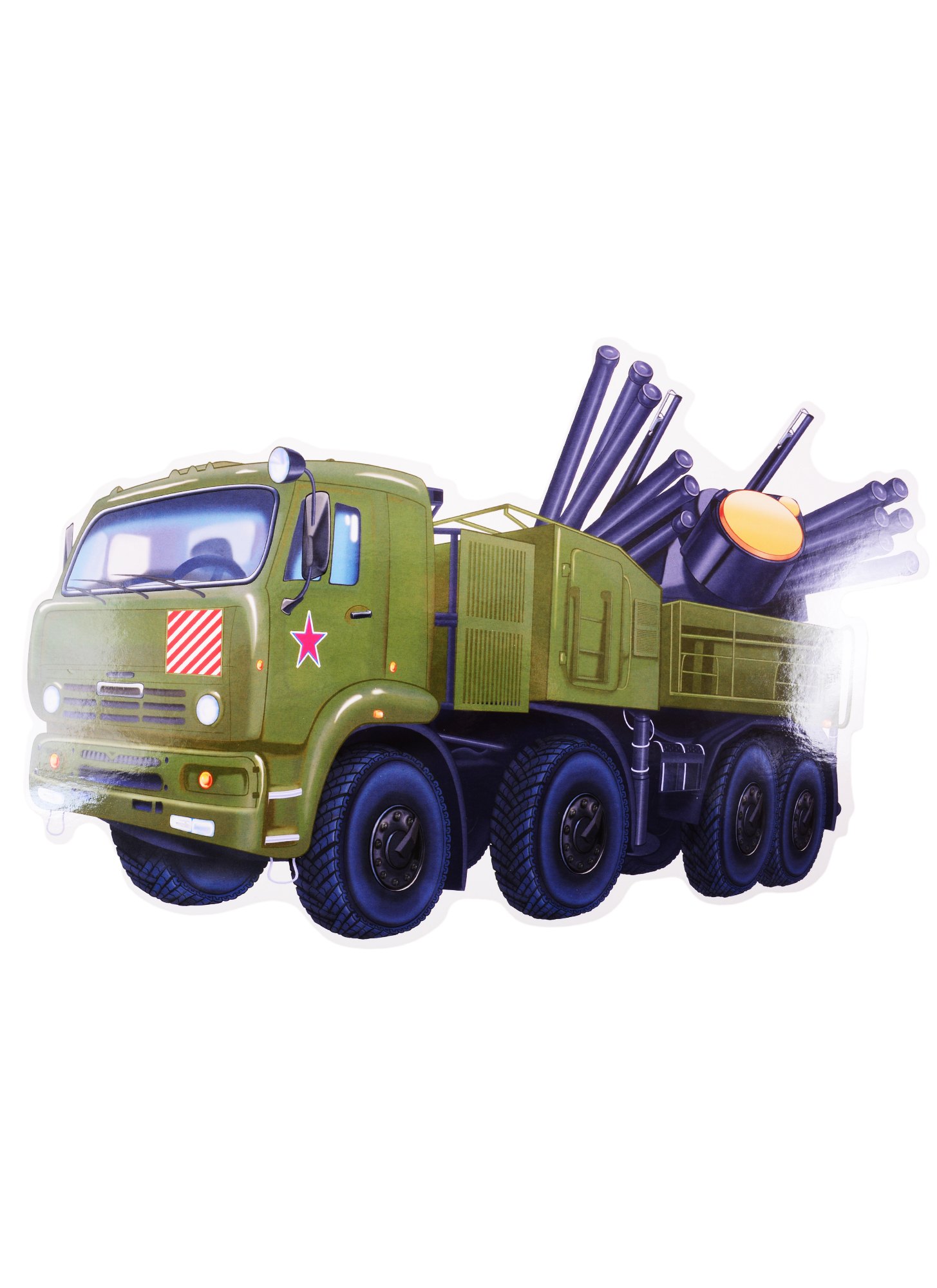 

Плакат вырубной "Военная машина Панцирь"
