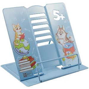 Подставка для книг/учебников "Кот и пес" металл., вырубка