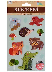 Наклейки 3D Лесные животные, 2510-17