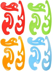 Лекала 3 штуки, пластик