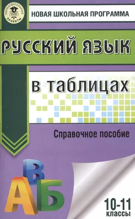 Русский язык в таблицах. 10-11 классы — 2532035 — 1