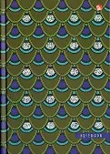 Книга для записей А5 120л кл. "Орнамент. Павлиний окрас" 7БЦ, мат.лам, тисн. гологр. фольгой, Listoff