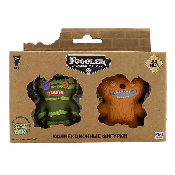 Коллекционные фигурки Fugglers Лабораторный монстр, Лохматый Добряк (2шт) (FG2015B) 3133890 — 1