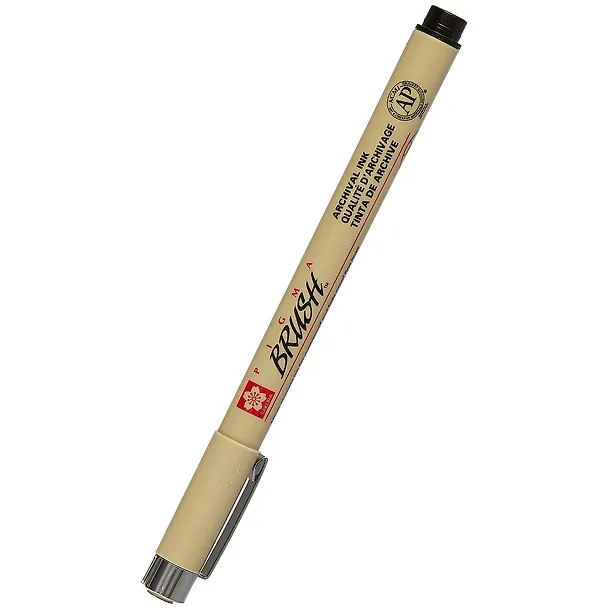 Ручка-кисточка капиллярная Pigma Brush Черный, Sakura 249890 — 1