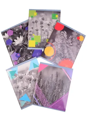 Тетрадь в клетку Unnika, "Цветочная геометрия", 96 листов, в ассортименте 243815