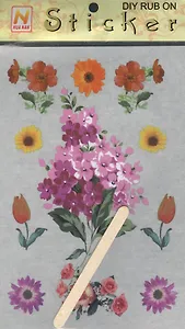 Натирки Цветочный эксклюзив (480870) (15,5х27см) (упаковка)