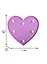Светильник LED Сердечко (глиттер) (пластик) (16х16) — 2820094 — 2