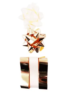 Набор для упаковки Золотой микс 3 ленты (2м), 2 банта