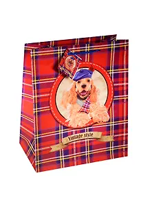 Пакет подарочный бумажный А4 "Коккер-Спаниэль" 26*32*13см, ламинат, Феникс-Презент