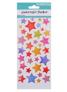 Наклейки PVC с обводкой Звезды