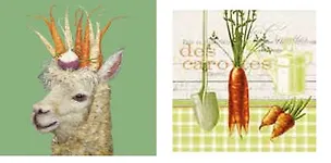 Набор для творчества,Салфетки для декупажа, Морковь - 2 шт. 331107