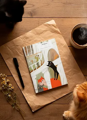 Тетрадь "Эрмитажные коты. Иорданская лестница" илл. Юли Сидневой 3147276