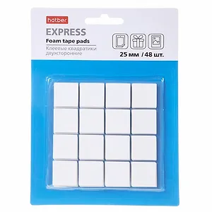 Подушечки клейкие 48шт удаляемые, белые, блистер, Hatber