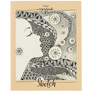 Тетрадь в клетку Hatber, Sketch, 80 листов, в ассортименте