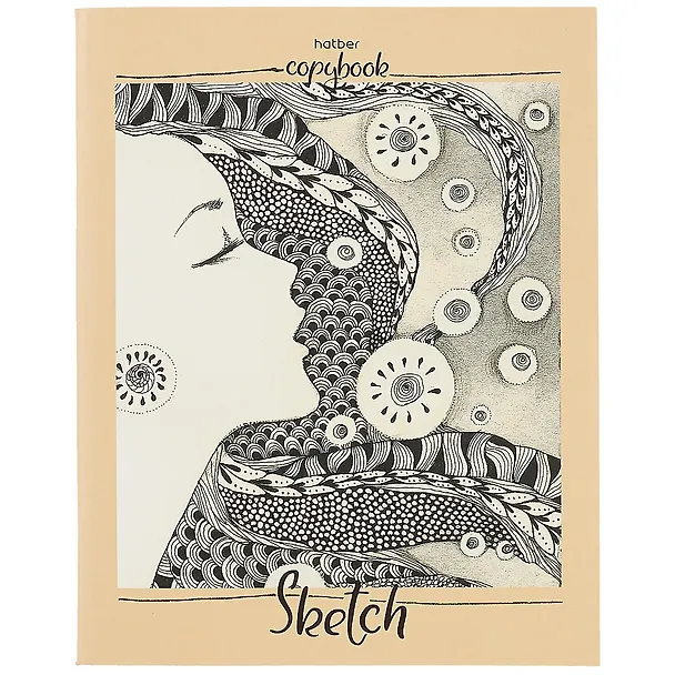 Тетрадь общая «Sketch» в ассортименте, 80 листов в клетку, А5 - Hatber 251151 — 1