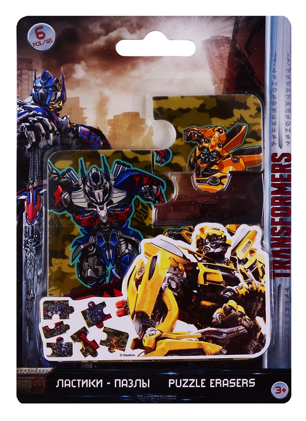Ластик-пазл «Transformers», Academy Style, 6 штук 250580 — 1