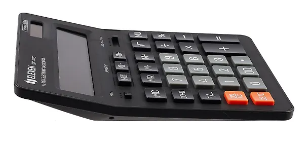 Калькулятор 12 разрядный, настольный, 2-е питан., черный, Eleven SDC-444S 3010235 — 4