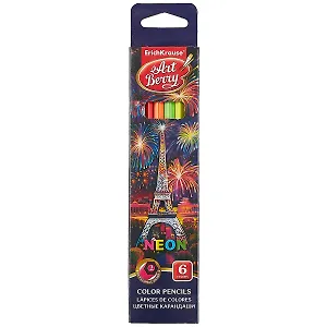 Карандаши цветные Erich Krause, Neon, 6 цветов