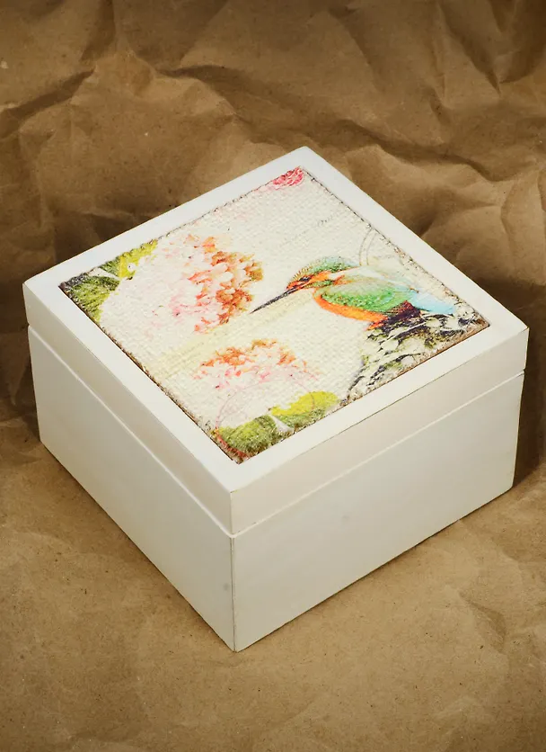 Шкатулка Винтаж Цветы (12,5х12,5х8) (7291003/1) 2573999 — 3