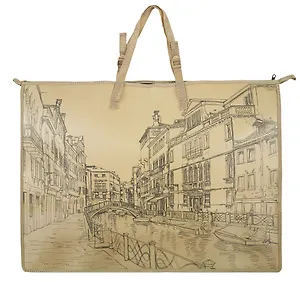 Папка для чертежей и рисунков А2 (65*47см) Феникс+ Город пластиковая, на молнии