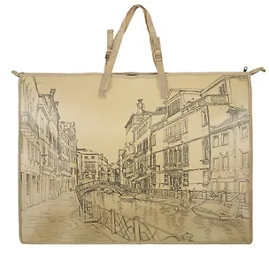 Папка для чертежей и рисунков А2 (65*47см) Феникс+ Город пластиковая, на молнии 326045