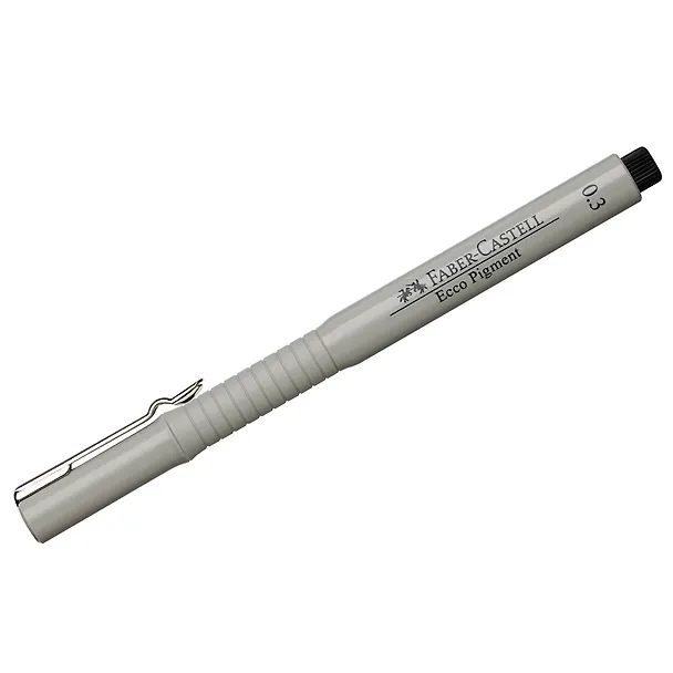 Капиллярная ручка чёрная 0,3 мм, Ecco Pigment, Faber-Castell 214043 — 3