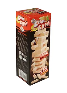 Игра для детей и взрослых Бам-бум (падающая башня)