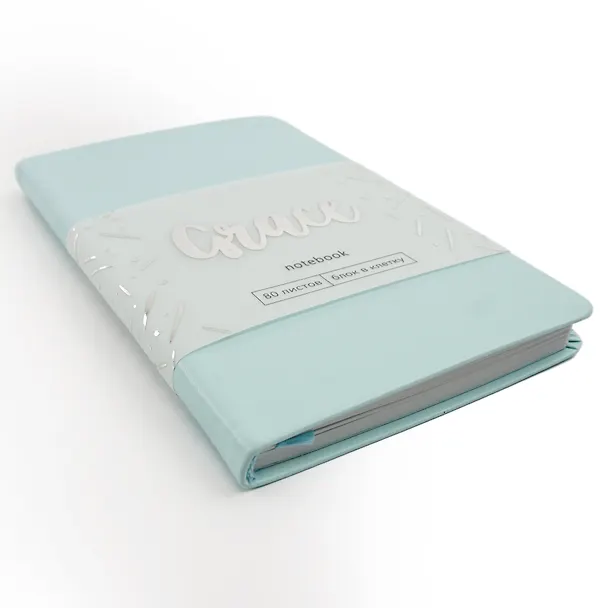 Записная книжка «Grace. Голубой топаз» А6, 80 листов в клетку, экокожа, Listoff 3113555 — 6