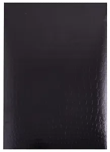 Тетрадь в клетку Hatber, "Metallic Croco Черный", А4, 96 листов