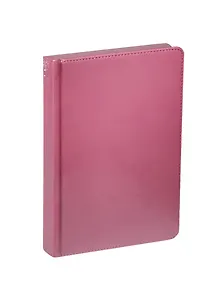 Ежедневник недат. А5 136л "VELVET" розовый, иск.кожа, ляссе, Bruno Visconti