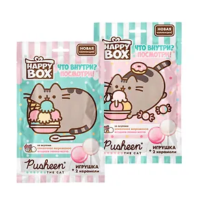 HAPPY BOX PUSHEEN фигурки+карамель в пакете, 20г