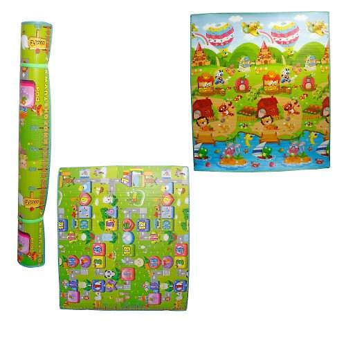Игрушка, 1TOY Игровой коврик для малышей EPE средний + цифры, зверюшки Т59131 150*180*0,5 см. 332753 — 1