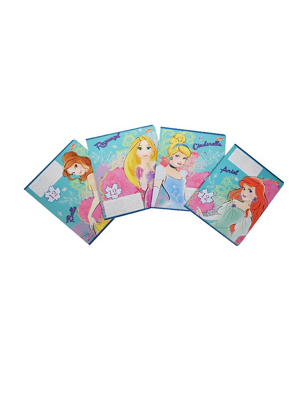 Тетрадь 12л кл. "Princess" карт.обл.,глит., ассорти, Disney 235361 — 1