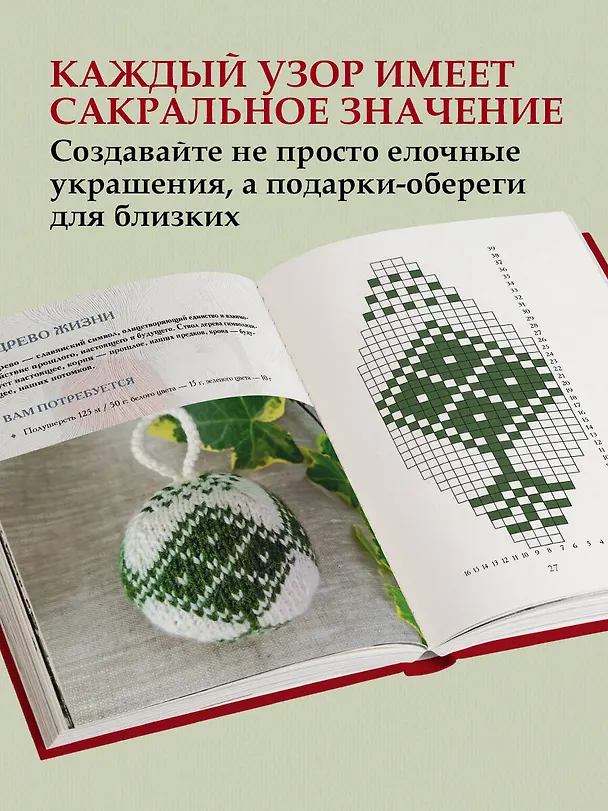 Книга Самый теплый Новый год. Русские узоры. Вяжем на спицах елочные шары (Анастасия Лайт) — 10
