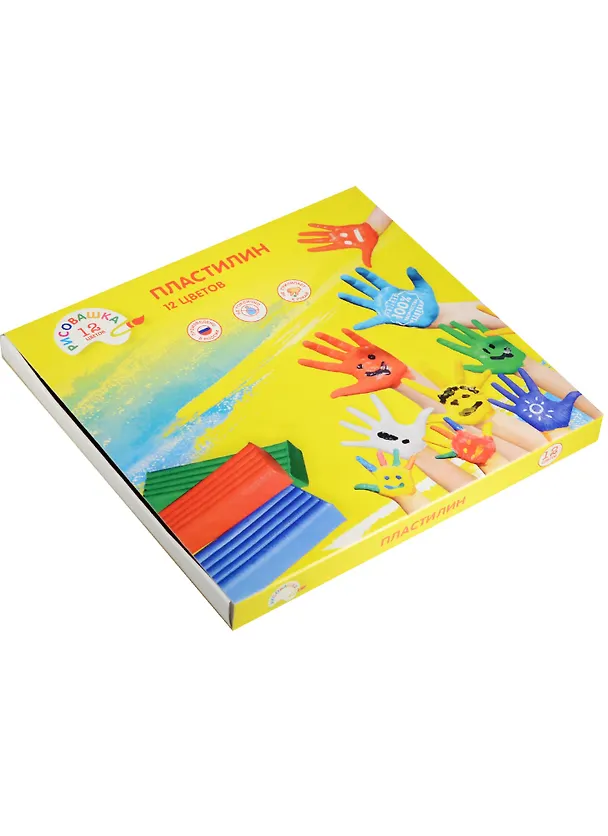 Пластилин "Рисовашка", 12 цветов 238921 — 3
